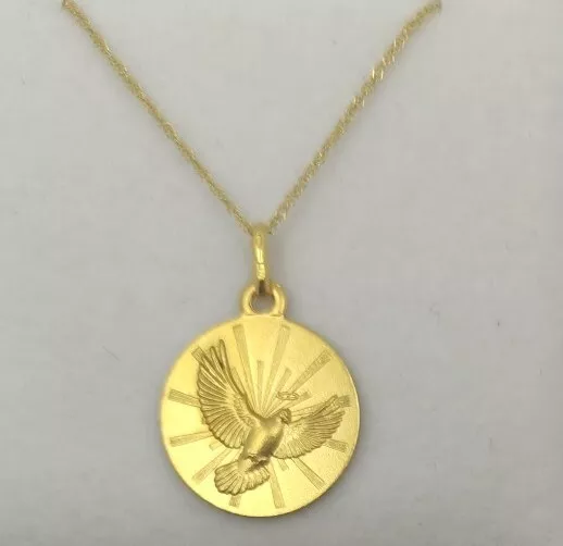Gold holy shop spirit necklace