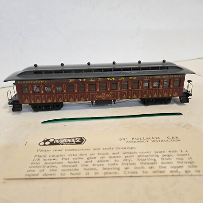 Roundhouse 5006 HO Pennsylvania RR 50' Passenger Car. Weighted.