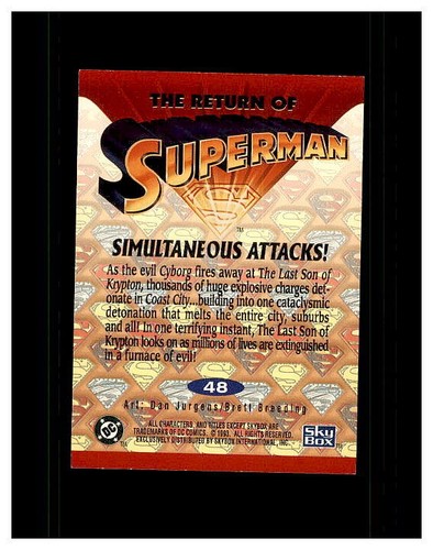 1993 SKYBOX THE RETURN OF SUPERMAN YOU PICK SEE SCANS OF EVERY CARD - Picture 57 of 107