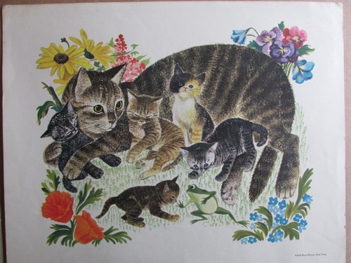 Set of 3 Leonard Weisgard from the series "Farm Animals" 1958 Penn Prints N.Y. - Picture 4 of 7