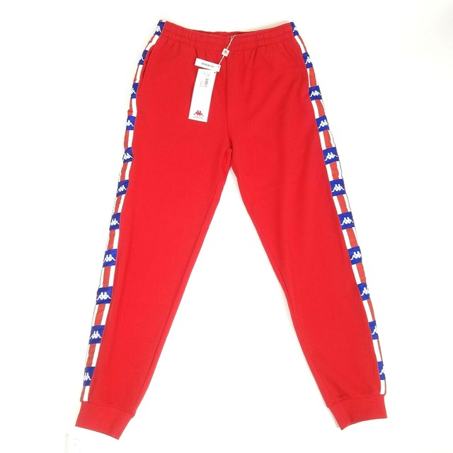 Kappa Mens XL La Barno Regular Fit Jogger Sweatpants Red White Blue | eBay