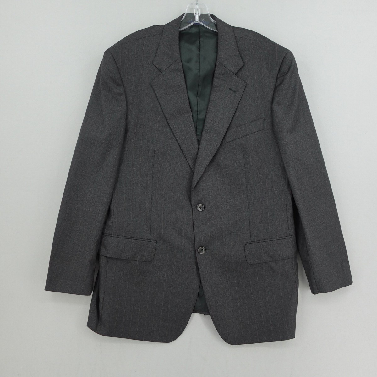 Brooks Brothers Wool Blazer Jacket Mens 43 R Gray 2-Button Loro