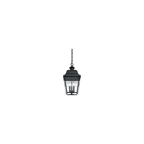 Quoizel MHE1910K 3-Light Millhouse Outdoor Lantern in Mystic Black - Picture 7 of 9