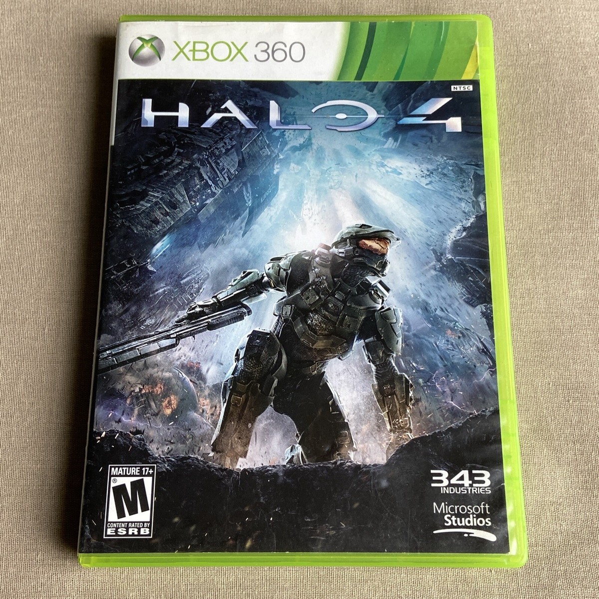 Halo 4 (Microsoft Xbox 360 2012 2-Disc CLEAN) Tested One Backwards