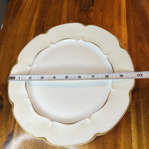 Haviland France Marlborough LIMOGES 5 pc Place Setting Scalloped Gold Trim White - Picture 2 of 24