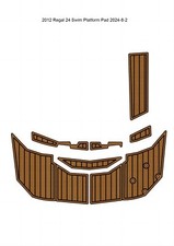 Tappetino piattaforma nuoto Regal 24 2012 barca schiuma EVA finto teak ponte pavimento pavimento tappetino