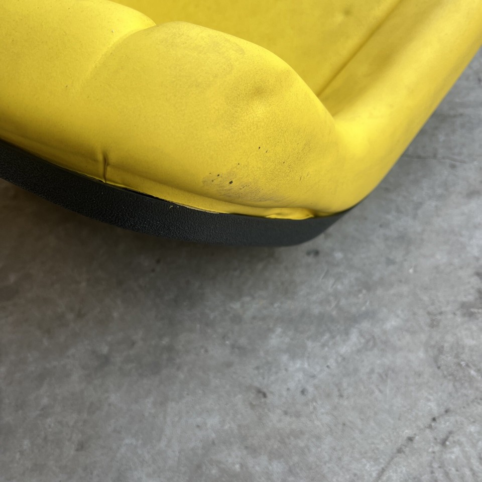 John Deere AUC13381 Mid Back Yellow Seat, Bracket, Cover 100 Series