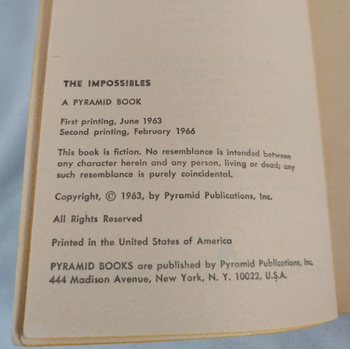 The Impossibles (Psi-Power Trilogy #2) Mark Phillips PB 2nd Print 1966 - Bild 4 von 5