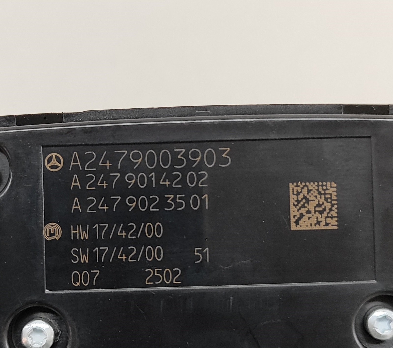 MERCEDES-BENZ GLE W167 Navigation Control Switch A2479003903 2022  