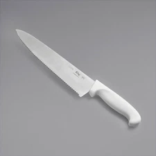 Choice Serrated Chef Knife with White Handle (select size below)
