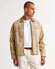 Abercrombie&Fitch Men's Classic Camoflouge Workwear Lined Jacket Coat $150 NEW L