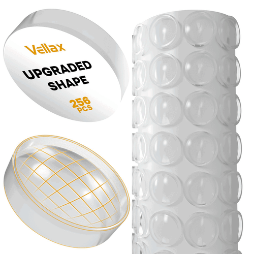 Premium Cabinet Door Bumpers 256 Pcs Clear Self Adhesive Pads for Noise Damp - Bild 1 von 9