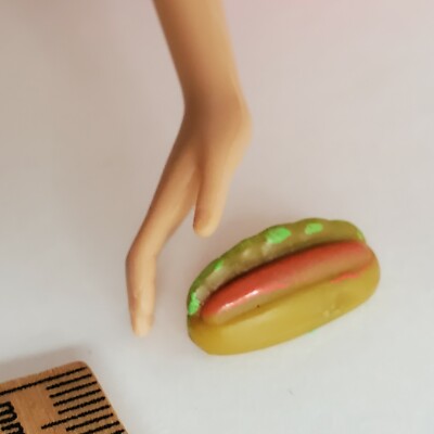 Hot Dog Barbie Food Accessories Mini HOT DOG cook out lunch barbecue