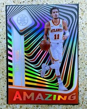 Trae Young 2020-21 Illusions Amazing Orange  #17 Insert Acetate Refractor Card