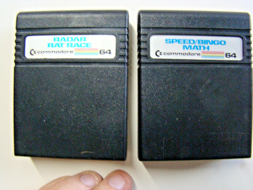 Radar Rat Race & Speed Bingo Math Commodore 64 Video Game Cartridges Untested - Picture 2 of 3