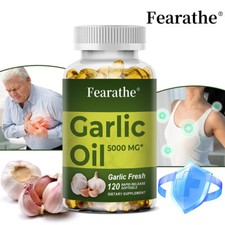 Garlic Extract Oil 5000 Mg - Supports Heart Health And Boosts The Immune System