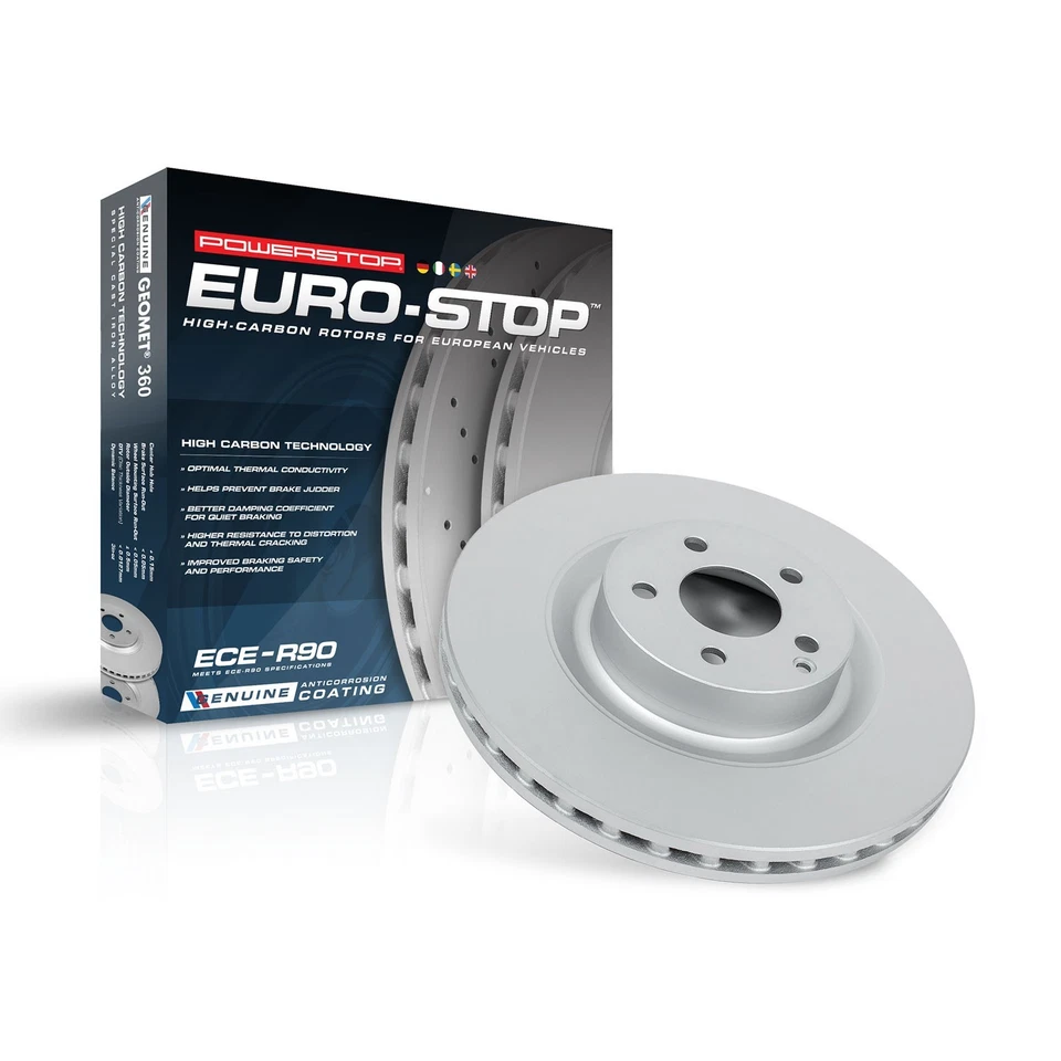 Rotor recubierto PowerStop EBR1077EVC PowerStop Evolution para 03-14 Volvo XC90 Foto 2 de 3