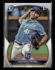 2023 Bowman Draft #BDC-161 Coleman Picard Chrome Refractor Kansas City Royals