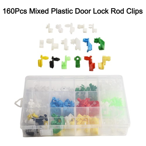 Adequate Quantity of 160 Mixed Size Plastic Fasteners for Automotive Use