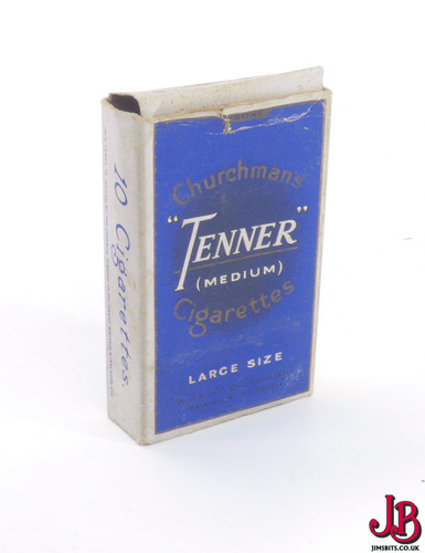 An old empty Churchmans Tenner cigarette box / packet / pack - Picture 1 of 6