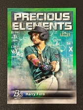Harry Ford 2023 Bowman Platinum Precious Elements Green Foil /99 Mariners