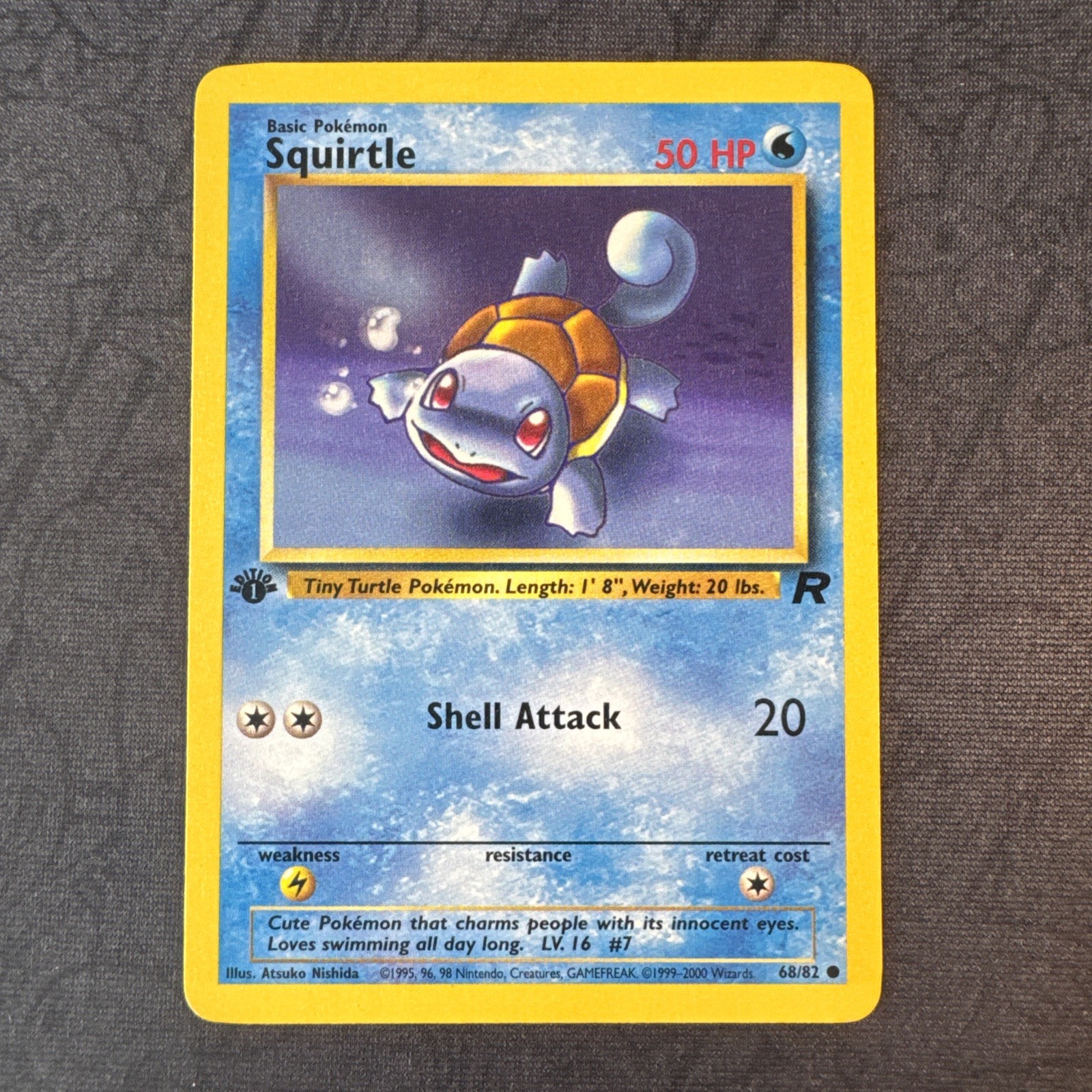 Squirtle 68/82 Team Rocket Regular Pokemon