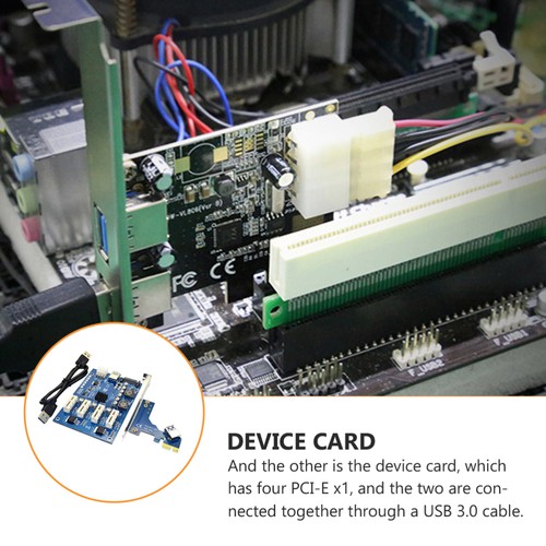 PCI-E-Adapterkarte PCI-Express-Erweiterungsadapter 1x Zu 4x Konverter - 第 11/12 張圖片
