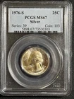1976-S Washington Silver 25C Quarter - PCGS MS67