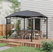Metal Garden Gazebo Outdoor Patio Structure Awning Tent Canopy Marquee Sun Shade