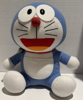 Vintage Antique Doraemon Fujiko-Pro 1970 Plush 12  Stuffed Toy Anime VGUC