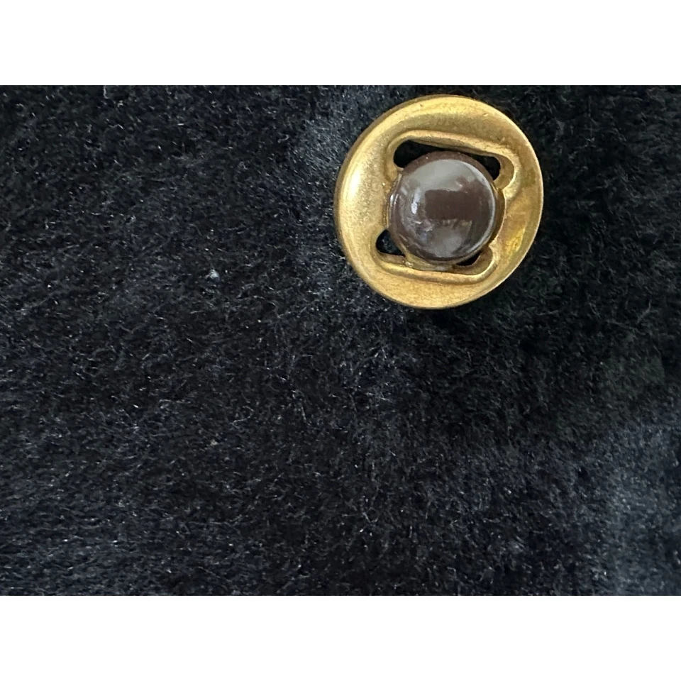 Vintage 70s Fingerhut Fashions Faux Fur Penny Lane Coat Black Double Breasted - Image 3 of 4