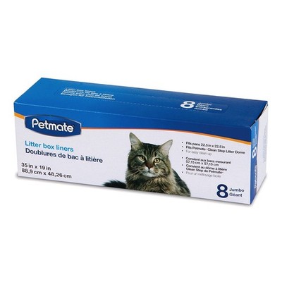 Petmate Booda Dome Clean Step Cat Box Liners Jumbo - 3 Boxes (8 Liners Each)