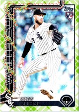 Sean Burke 2025 Topps Holiday #H106 Rookie Plaid Chicago White Sox