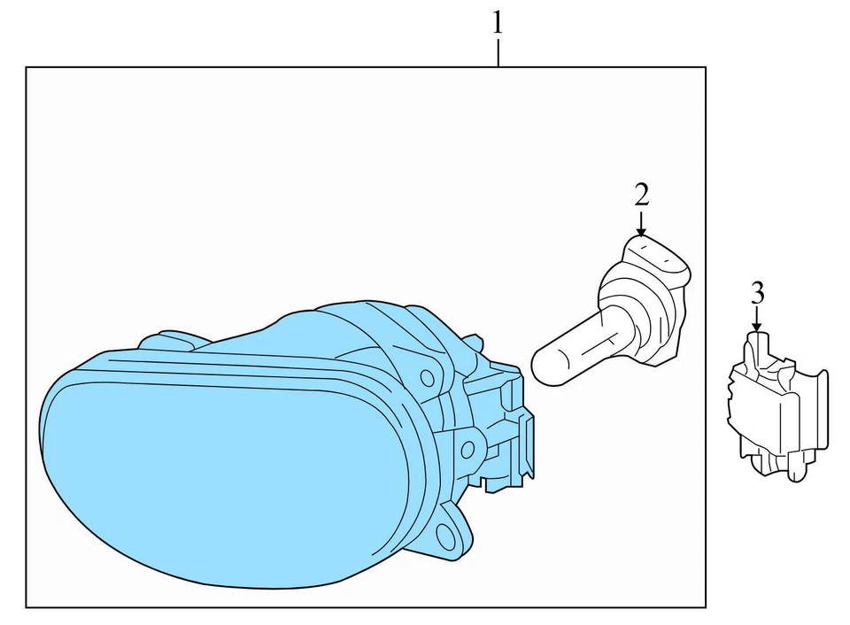 2004-2007 AUDI A8 QUATTRO - LEFT FOG Light / LAMP 4E0941699A - Image 4 of 4