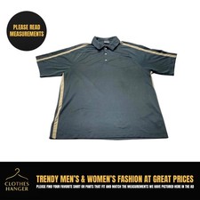 Nike Golf Dry Fit Polo Shirt Men s XL Black Gray 8440