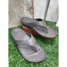 CROCS Iconic Brown Flip Flop Thong Sandals Women's 10 Men's 8