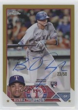2023 Topps Chrome Rookie Gold Refractor 23/50 Bubba Thompson #RA-BTH Auto 12dh