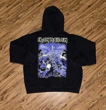 Iron Maiden x H M Relaxed Fit Glow-In-The-Dark Pullover Hoodie. Size XL