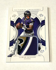 Panini National Treasures Lamar Jackson #TPA-LIN Treasured Patches /25 Ravens 🔥