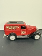 Vintage Anheuser-Busch 1932 Ford Delivery Truck Coin Banks Die-Cast Pair