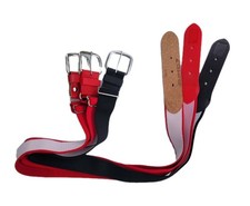 Baseball Belts Lot Sports Elastic Red White & Black 28-30 Youth Or Adult Adidas