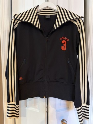adidas Rare Vintage Y2K Women's XL Track Jacket Striped Full Zip