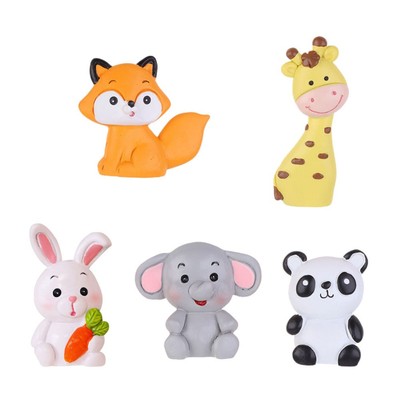 5 Stück dekorative Cake Toppers Cartoon Tiermuster Cake Toppers Harz Kuchen