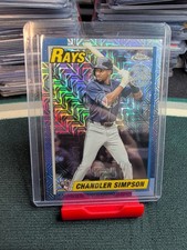 2025 Topps Update #U90C-27 Chandler Simpson Silver Pack Mojo Refractor RC Rays