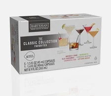 Bartesian Classic Collection 6 Cocktail Mixer Capsules, Pack of 6