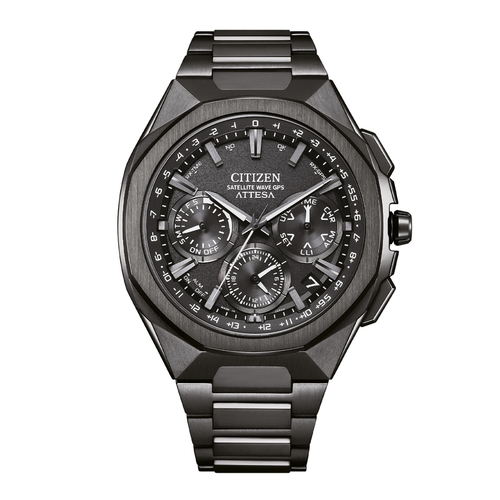 Citizen Watch Attesa Spaceship F950 Black Ceramic Bezel Satellite Wave CC4105-69