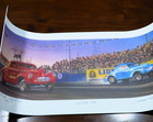 1993 NOS Racers SIGNED Lions Gasser Wars Willys Art Print/Ibusuki/NHRA IHRA AHRA