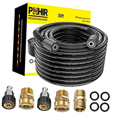 #ad #ad M22 Pressure Washer Hose 50ft 4000 PSI High Pressure Power Washing Hose with $55.77