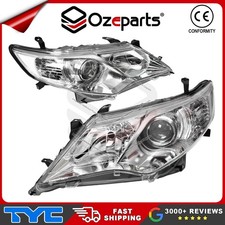 Pair LH+RH Head Light Lamp For Toyota Camry 50 Series 11~15 Chrome Altise/Hybrid