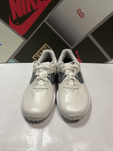 Nike Golf Shoes White Leather Delight V Lace Up Cleats 651997-100 Women’s Size 5 - Picture 3 of 8